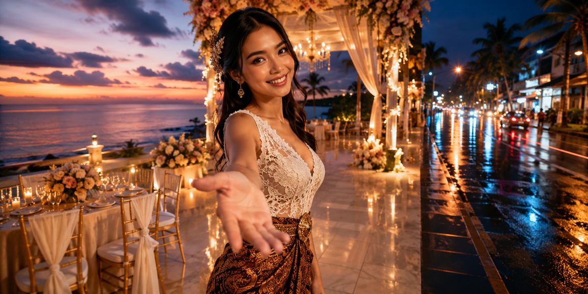 Proses registrasi dan bonus selamat datang di tepi pantai yang cerah dan santai